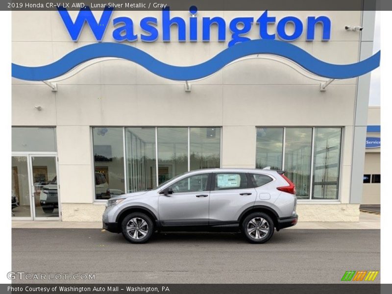 Lunar Silver Metallic / Gray 2019 Honda CR-V LX AWD