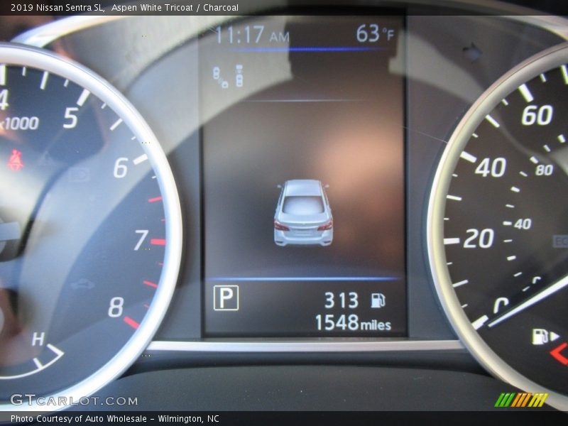 Aspen White Tricoat / Charcoal 2019 Nissan Sentra SL
