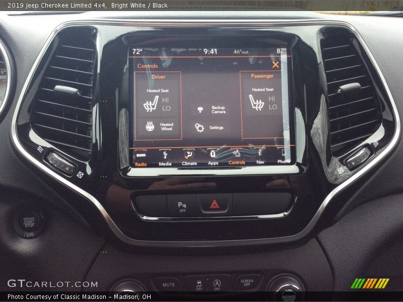 Bright White / Black 2019 Jeep Cherokee Limited 4x4