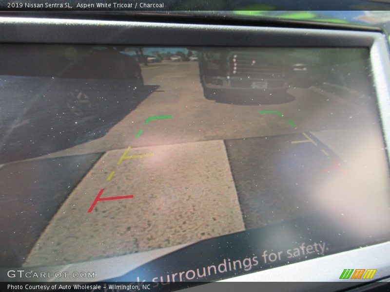 Aspen White Tricoat / Charcoal 2019 Nissan Sentra SL