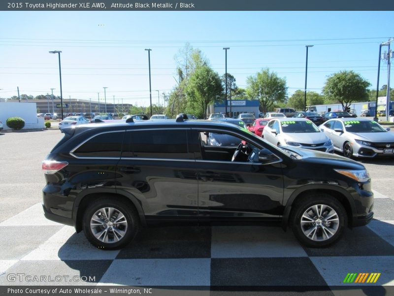 Attitude Black Metallic / Black 2015 Toyota Highlander XLE AWD