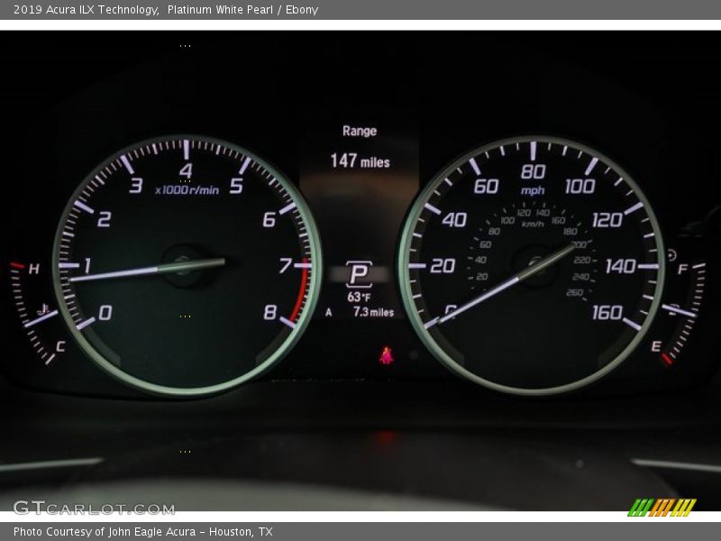 Platinum White Pearl / Ebony 2019 Acura ILX Technology