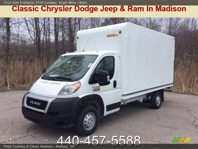 Bright White / Black 2019 Ram ProMaster 3500 Cutaway