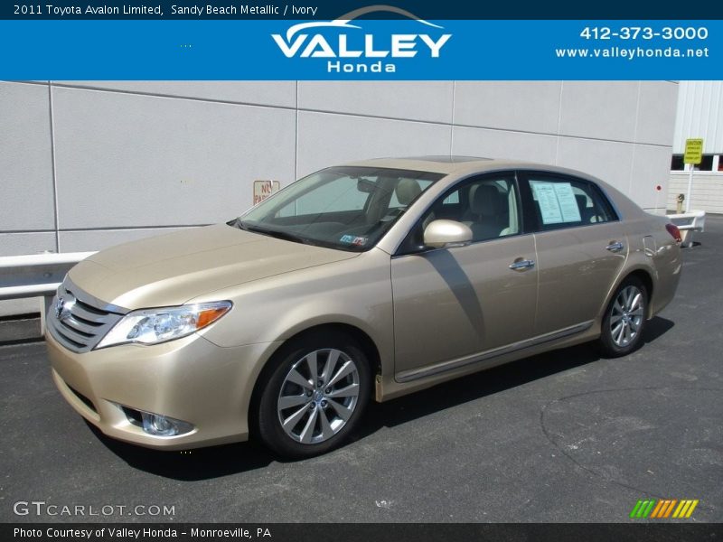 Sandy Beach Metallic / Ivory 2011 Toyota Avalon Limited