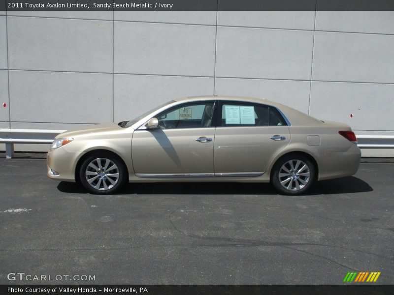 Sandy Beach Metallic / Ivory 2011 Toyota Avalon Limited