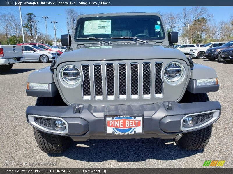 Sting-Gray / Black 2019 Jeep Wrangler Unlimited Sahara 4x4