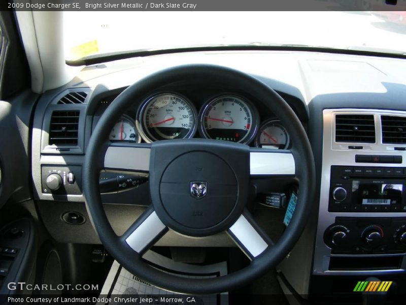Bright Silver Metallic / Dark Slate Gray 2009 Dodge Charger SE