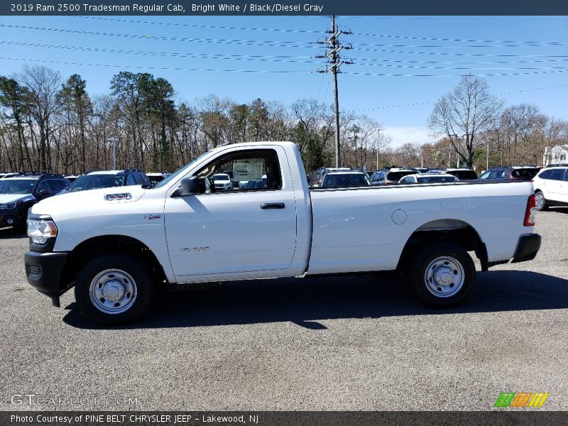 Bright White / Black/Diesel Gray 2019 Ram 2500 Tradesman Regular Cab