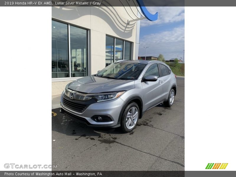 Lunar Silver Metallic / Gray 2019 Honda HR-V EX AWD