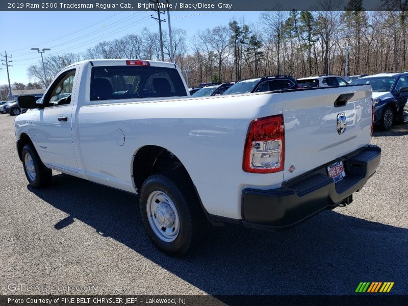 Bright White / Black/Diesel Gray 2019 Ram 2500 Tradesman Regular Cab