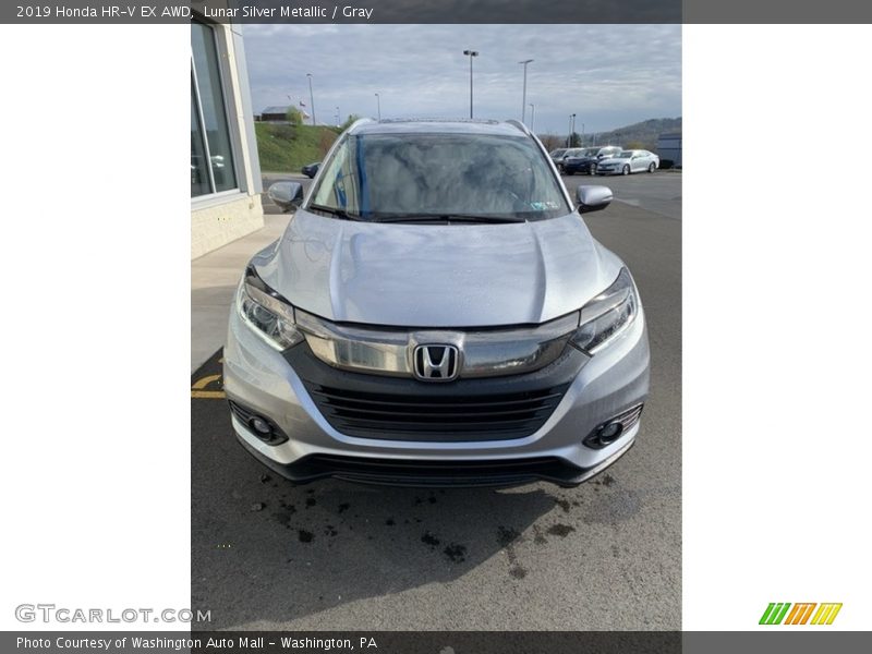 Lunar Silver Metallic / Gray 2019 Honda HR-V EX AWD