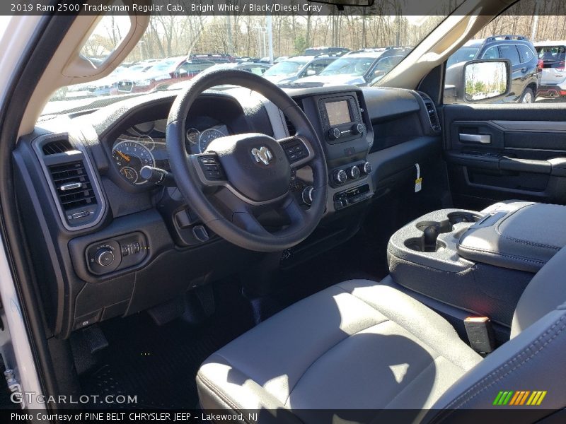 Bright White / Black/Diesel Gray 2019 Ram 2500 Tradesman Regular Cab