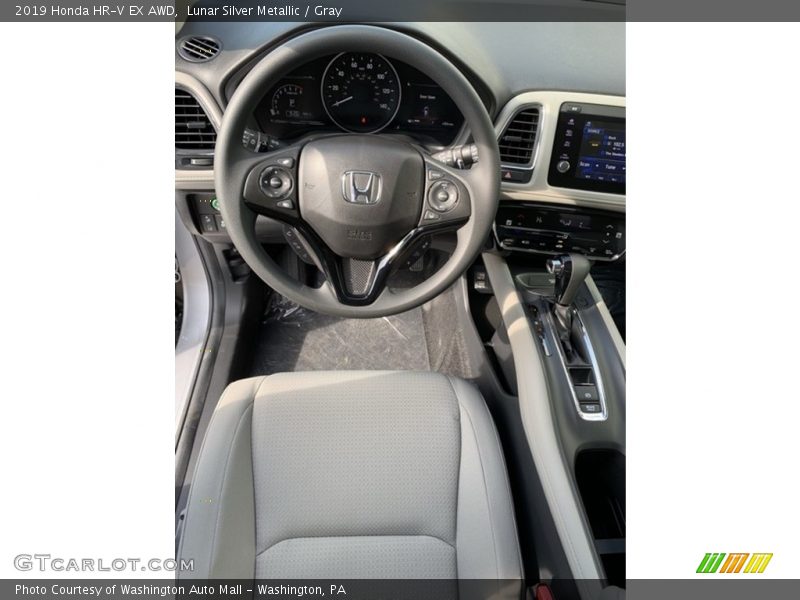 Lunar Silver Metallic / Gray 2019 Honda HR-V EX AWD