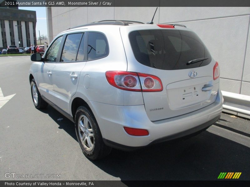 Moonstone Silver / Gray 2011 Hyundai Santa Fe GLS AWD