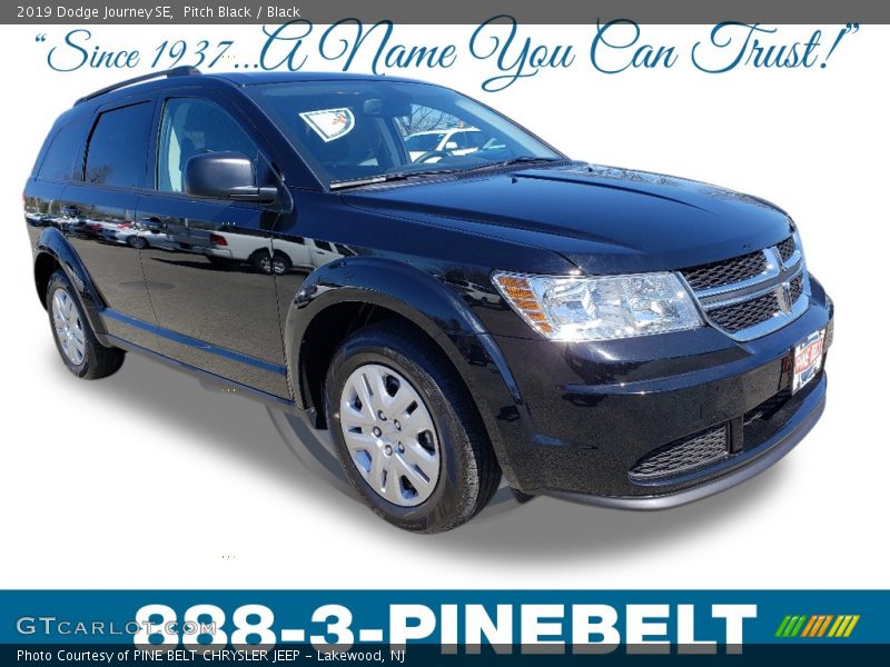 Pitch Black / Black 2019 Dodge Journey SE