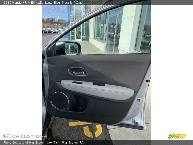 Lunar Silver Metallic / Gray 2019 Honda HR-V EX AWD