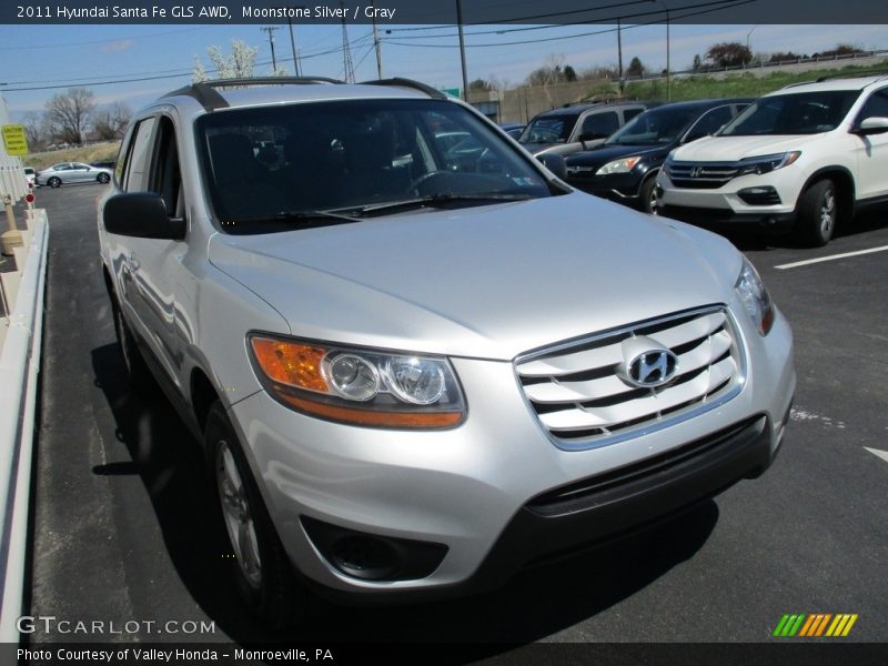 Moonstone Silver / Gray 2011 Hyundai Santa Fe GLS AWD