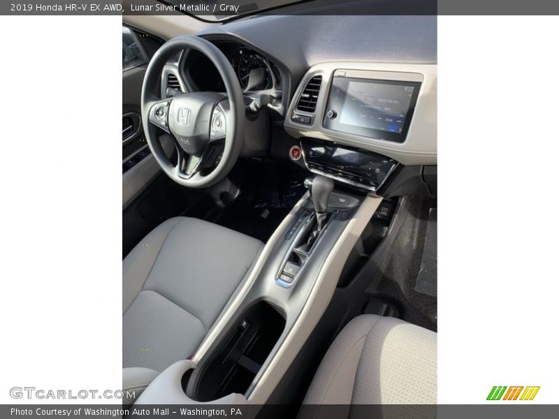 Lunar Silver Metallic / Gray 2019 Honda HR-V EX AWD