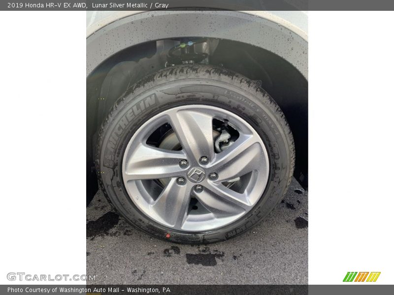 Lunar Silver Metallic / Gray 2019 Honda HR-V EX AWD