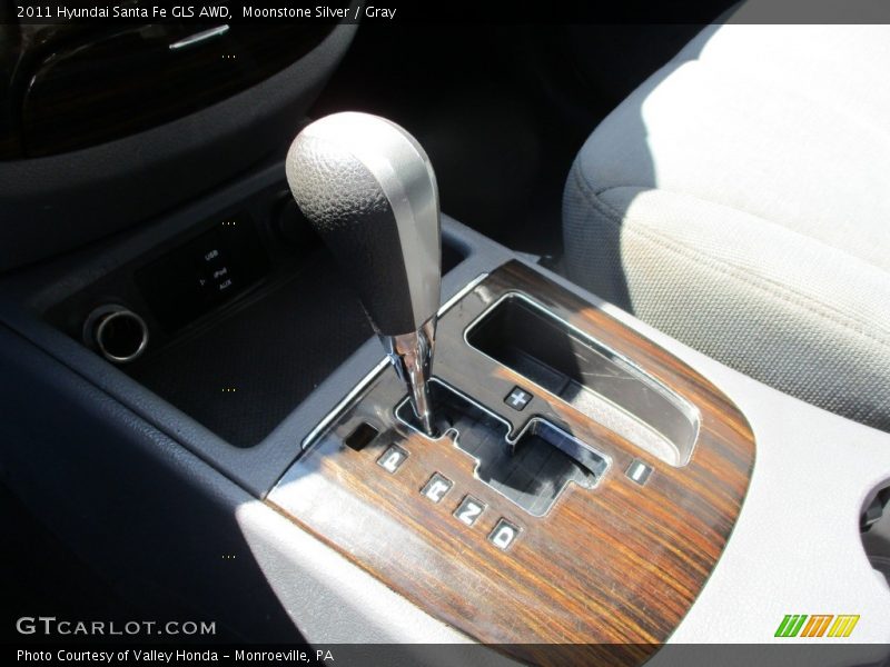 Moonstone Silver / Gray 2011 Hyundai Santa Fe GLS AWD