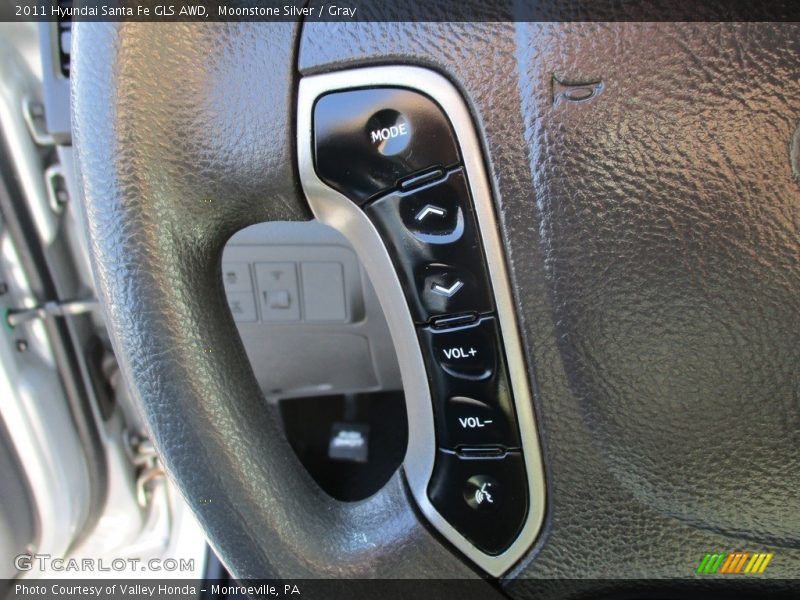 Moonstone Silver / Gray 2011 Hyundai Santa Fe GLS AWD