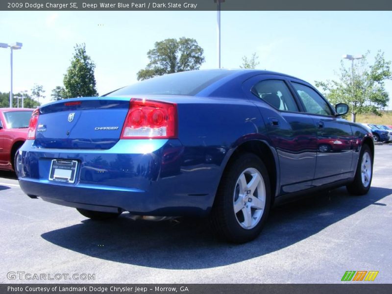Deep Water Blue Pearl / Dark Slate Gray 2009 Dodge Charger SE