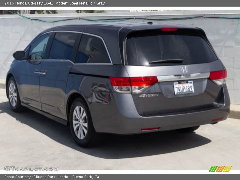 Modern Steel Metallic / Gray 2016 Honda Odyssey EX-L