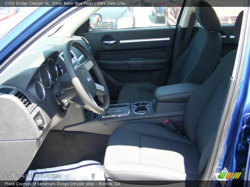Deep Water Blue Pearl / Dark Slate Gray 2009 Dodge Charger SE