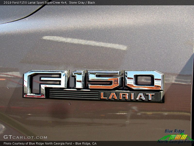 Stone Gray / Black 2019 Ford F150 Lariat Sport SuperCrew 4x4