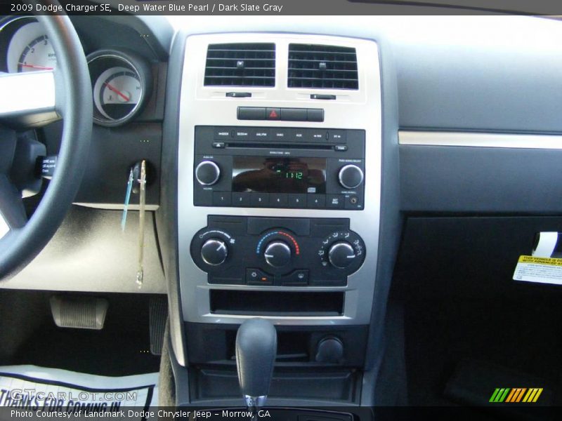 Deep Water Blue Pearl / Dark Slate Gray 2009 Dodge Charger SE