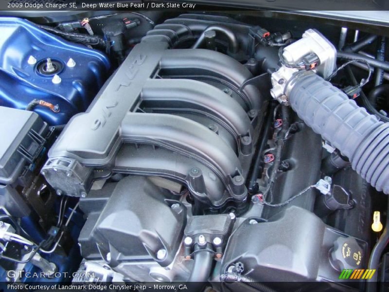 Deep Water Blue Pearl / Dark Slate Gray 2009 Dodge Charger SE