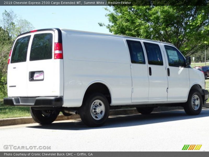 Summit White / Medium Pewter 2019 Chevrolet Express 2500 Cargo Extended WT