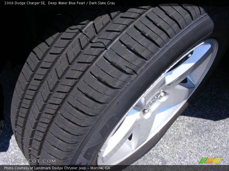 Deep Water Blue Pearl / Dark Slate Gray 2009 Dodge Charger SE