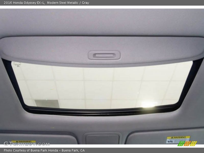 Modern Steel Metallic / Gray 2016 Honda Odyssey EX-L