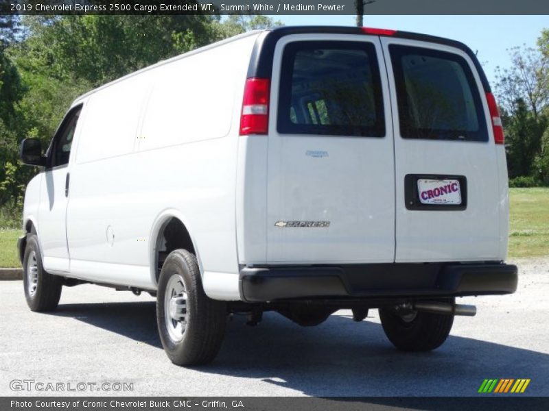 Summit White / Medium Pewter 2019 Chevrolet Express 2500 Cargo Extended WT
