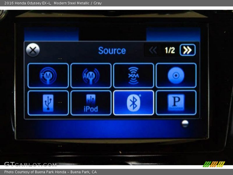 Modern Steel Metallic / Gray 2016 Honda Odyssey EX-L