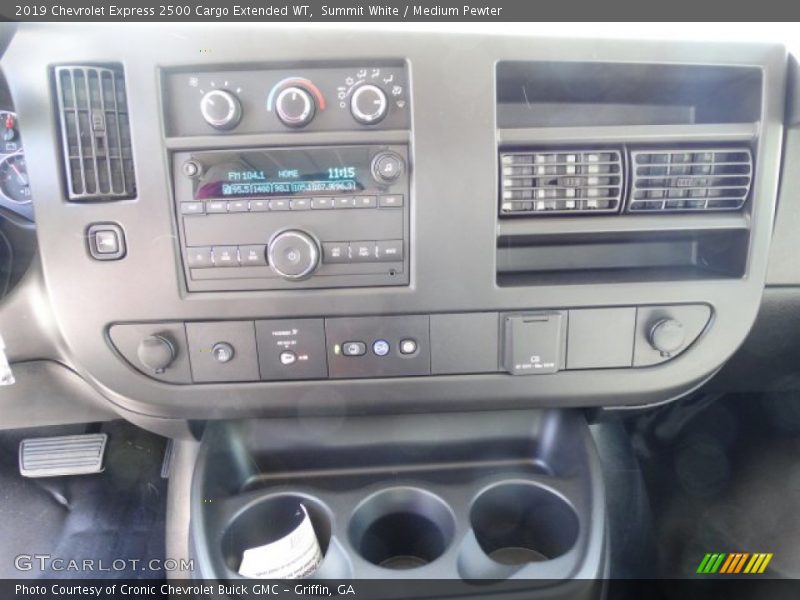 Summit White / Medium Pewter 2019 Chevrolet Express 2500 Cargo Extended WT