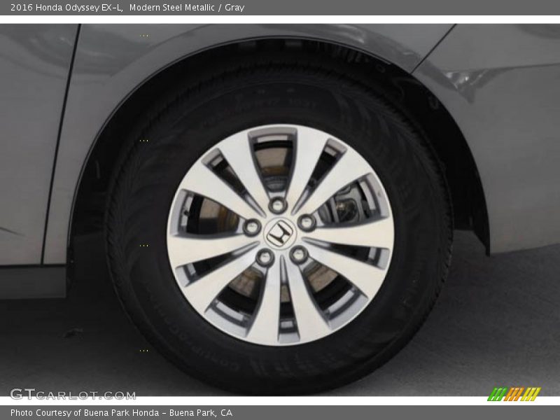 Modern Steel Metallic / Gray 2016 Honda Odyssey EX-L