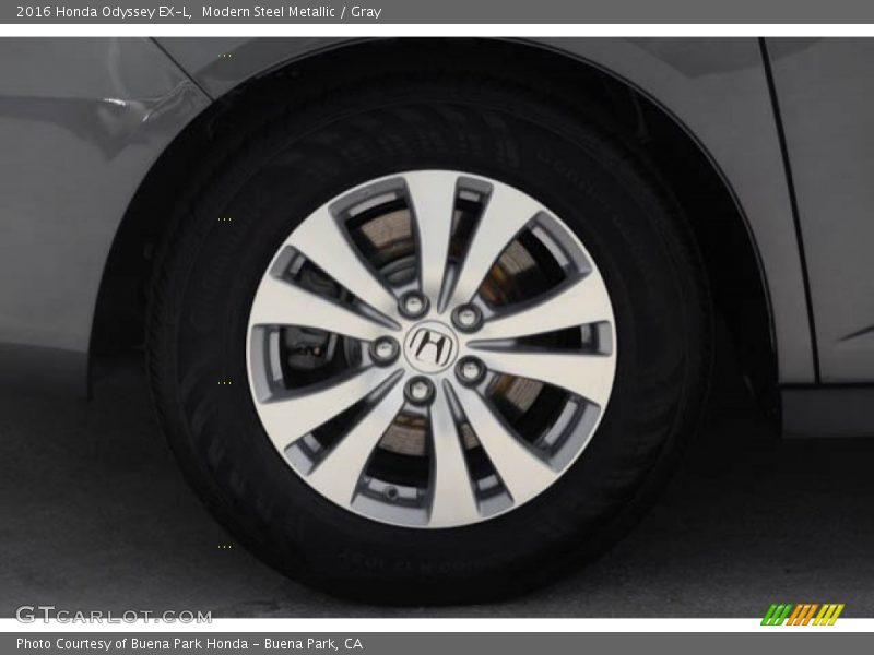 Modern Steel Metallic / Gray 2016 Honda Odyssey EX-L