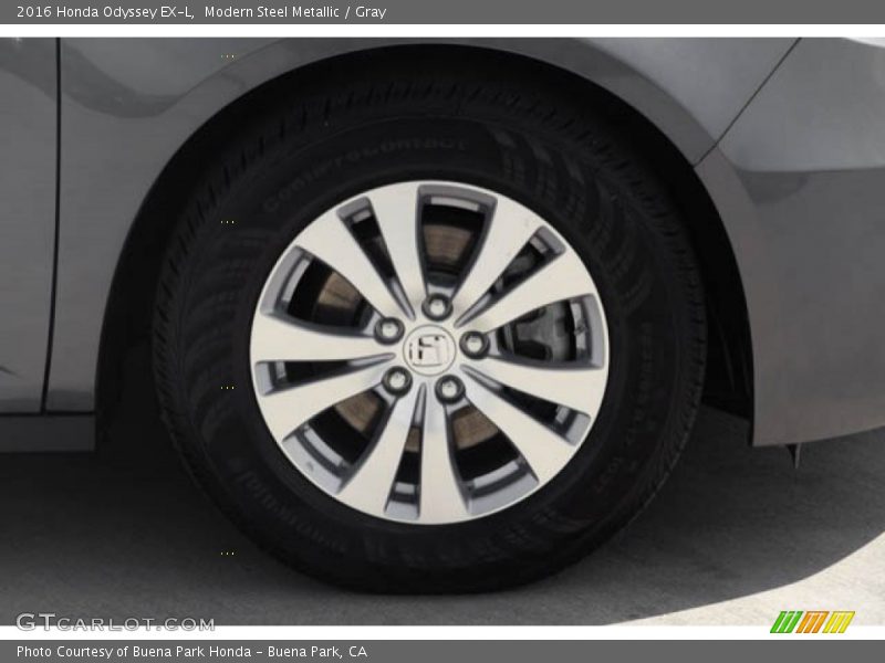 Modern Steel Metallic / Gray 2016 Honda Odyssey EX-L