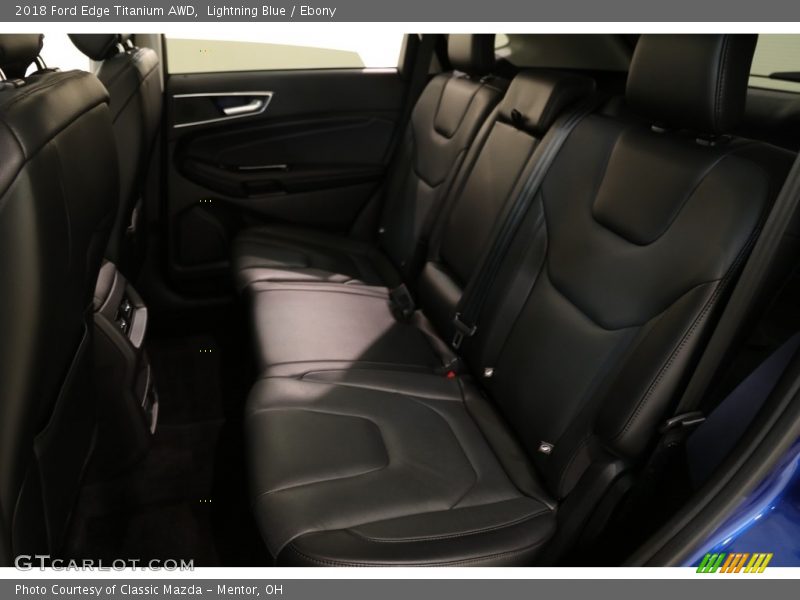 Lightning Blue / Ebony 2018 Ford Edge Titanium AWD