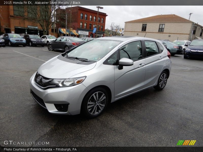 Alabaster Silver Metallic / Black 2015 Honda Fit EX