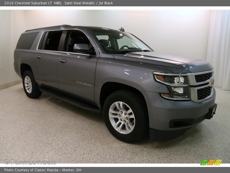 Satin Steel Metallic / Jet Black 2019 Chevrolet Suburban LT 4WD