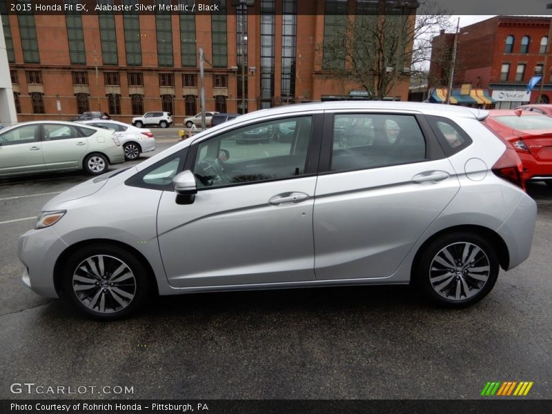 Alabaster Silver Metallic / Black 2015 Honda Fit EX
