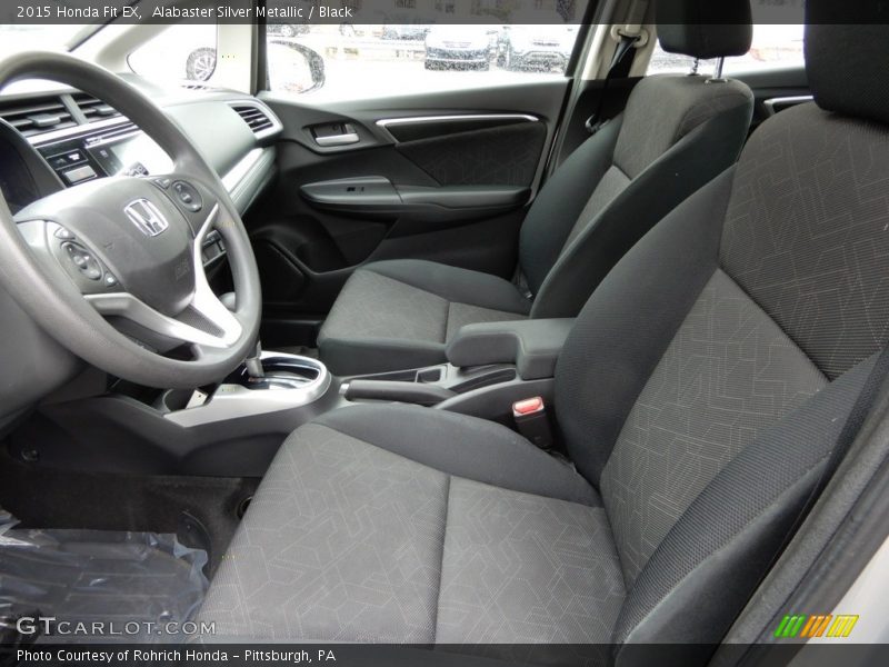Alabaster Silver Metallic / Black 2015 Honda Fit EX