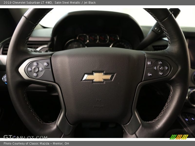 Satin Steel Metallic / Jet Black 2019 Chevrolet Suburban LT 4WD