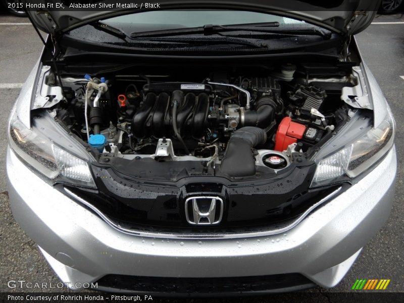 Alabaster Silver Metallic / Black 2015 Honda Fit EX