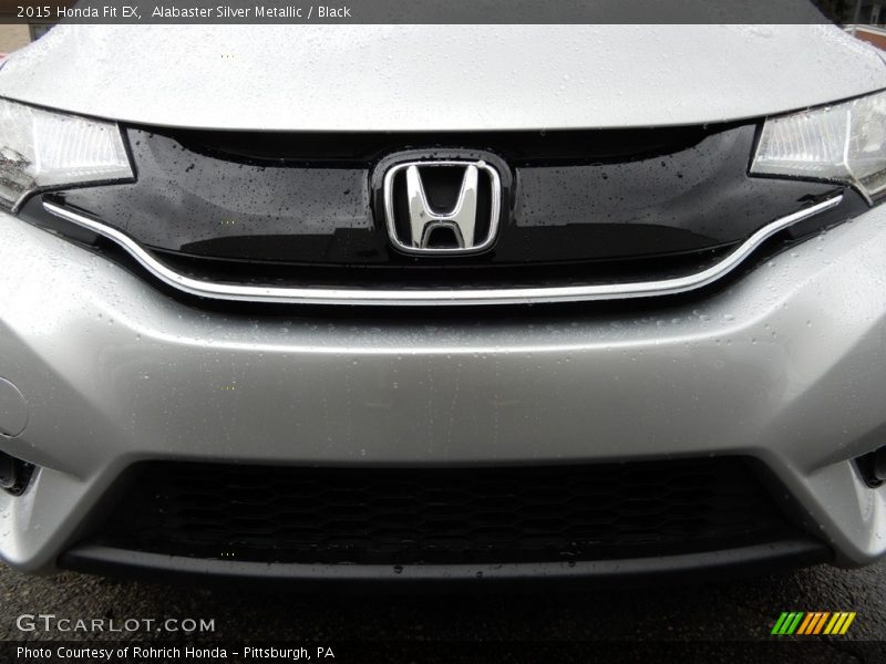 Alabaster Silver Metallic / Black 2015 Honda Fit EX