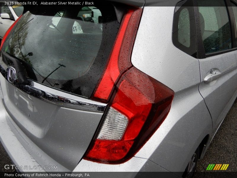 Alabaster Silver Metallic / Black 2015 Honda Fit EX