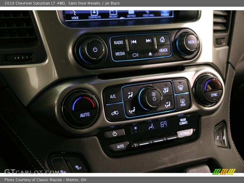 Satin Steel Metallic / Jet Black 2019 Chevrolet Suburban LT 4WD